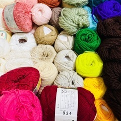 未使用毛糸まとめ売りの画像