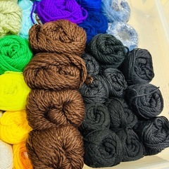 未使用毛糸まとめ売りの画像
