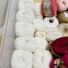 未使用毛糸まとめ売りの画像