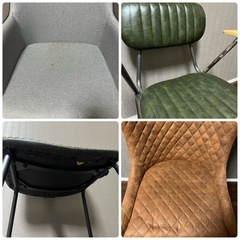 ヴィンテージ風ダイニングチェア 4脚セットの画像