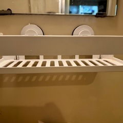 バスルーム収納セット（シャワーフックラック・吸盤ラック・洗濯板 3点まとめ売り）の画像