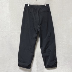 【ザラ】メンズ パラシュート パンツ ZARA 黒 USA M相当 ナイロン バギー イージーパンツ ワイドスラックスの画像