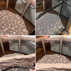綺麗です☆日本育児 洗って畳めるベビーサークル  付属品全てあり！の画像