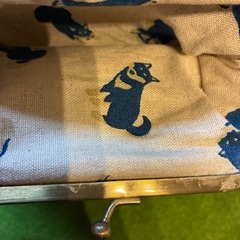 犬のガマ口ポーチの画像