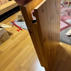 パイン材テーブル折りたたみの画像