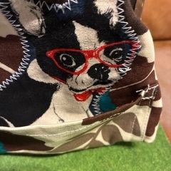 犬のガマ口ポーチの画像