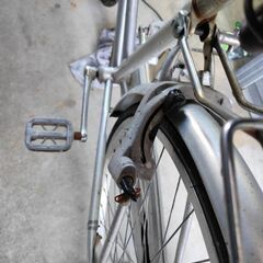 ステンレスハンドル クイックレバー式ライト26インチ自転車の画像