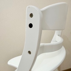 【京都市★テーブルほぼ未使用】大和屋 すくすくチェア/ベビーハイチェア/ホワイトの画像