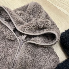 西松屋 ELFINDOLL くま耳フード付き モコモコアウター ボア 95cm　の画像