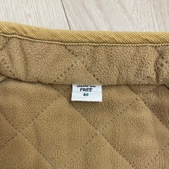 80cm ベビー　アウター　裏ボア　暖かい　服の画像