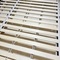 【京都市★美品】SDコンセント付ベットフレーム/ホワイト/セミダブルの画像