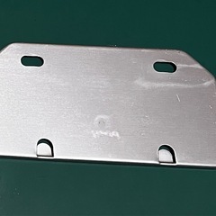 ライセンスプレート(原付用) シルバーの画像