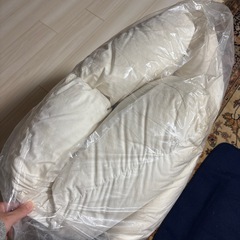 【まだまだ使えます‼️】羽毛布団 セミダブル（クリーニング済）の画像