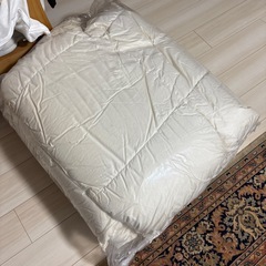 【まだまだ使えます‼️】羽毛布団 セミダブル（クリーニング済）の画像