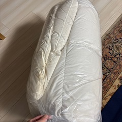 【まだまだ使えます‼️】羽毛布団 セミダブル（クリーニング済）の画像