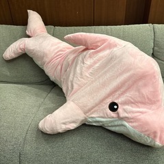 ピンクのイルカぬいぐるみの画像