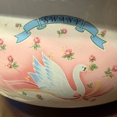 レトロ　ホーロー鍋　スワンの画像