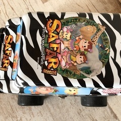 不二家 ぺこちゃん サファリカー 車 缶ケースの画像