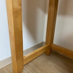 購入価格7万円 天然無垢材 オイル仕上げ アルダー材 一面鏡 ドレッサー 化粧台の画像