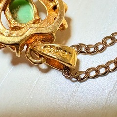 ゴールド シルバー系 石付き ネックレスの画像