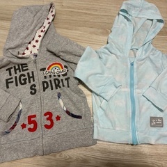 ベビー肌着　下着　長袖　パーカー　トレーナーの画像