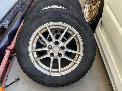 【決まりました】　16インチタイヤホイール　195\65R15 スタッドレス　転がし用などにどうぞ