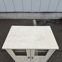 ニトリ キャビネット リズバレー SLM9060G ホワイトウォッシュの画像