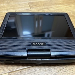 GAUDI ポータブルDVDプレーヤー GPD07B1BK 充電式 7インチ SDの画像