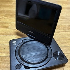 GAUDI ポータブルDVDプレーヤー GPD07B1BK 充電式 7インチ SDの画像