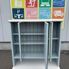 フレンチカントリー家具 三面鏡ドレッサー&スツール FFC-0004-BLの画像