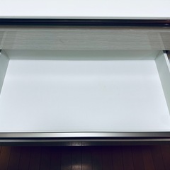 【値下げしました】美品ホワイト木彫キッチンカウンターの画像