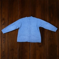 GU M　ブラッシュドヤーンカーディガン (長袖) ライトブルーの画像