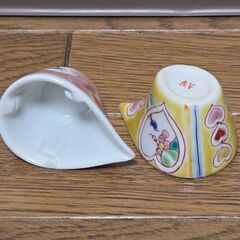 九谷焼 ミルクピッチャー ミルチュウ コーヒー 陶器 ミルク入れ レトロの画像