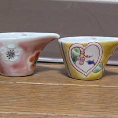 九谷焼 ミルクピッチャー ミルチュウ コーヒー 陶器 ミルク入れ レトロの画像