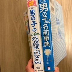 男の子のしあわせ名前事典・男の子の名前事典 2冊セットの画像