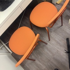 IKEA サンドスベリ　チェア　2脚セット　ネイビーの画像