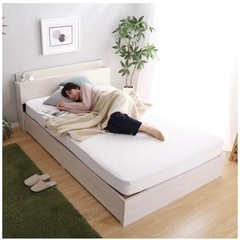 11/24に取りに来られる方のみ ニトリ シングルベッドの画像