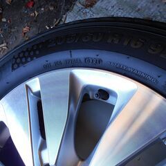 ステップワゴン RK5 スパーダ 純正アルミホイール 4本16-6J +50 PCD114.3 5穴 ハブ径64 KUMO エコウイング ES31 205-60R-16 92H 溝6～5㍉の画像