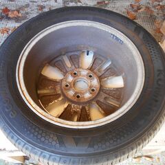 ステップワゴン RK5 スパーダ 純正アルミホイール 4本16-6J +50 PCD114.3 5穴 ハブ径64 KUMO エコウイング ES31 205-60R-16 92H 溝6～5㍉の画像