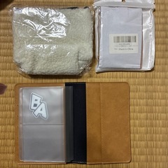 新品未使用品お薬手帳ｹｰｽﾊﾟｽｹｰｽモコモコポーチの画像