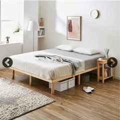 【新品未使用】クイーン　ベットフレームの画像