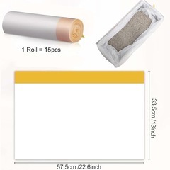 お買い得価格！早い者勝ち！ 自動猫砂トレイ専用ゴミ袋は 90枚 6本セットの画像