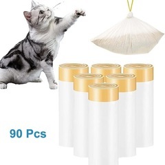 お買い得価格！早い者勝ち！ 自動猫砂トレイ専用ゴミ袋は 90枚 6本セットの画像