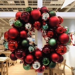 IKEAクリスマスリースの画像
