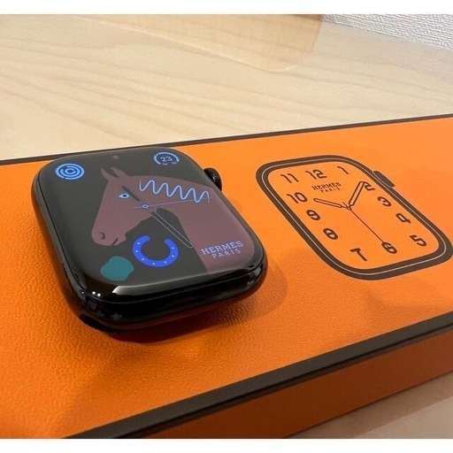 Apple Watch Series6 エルメスモデル 44mm GPS+セルラー スペースブラック ステンレススチール 激レア塗装 初期化済み バッテリー最大容量86% 極美品