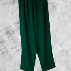 【民族衣装】【インド】【3L/4L】【緑色】【金色】クルタ　3ピースの画像