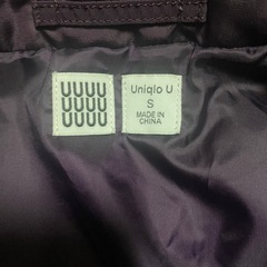 【Y00057】UNIQLO（ユニクロ）ナイロン ジップアップブルゾン　中綿ジャケット　Sの画像