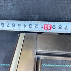 11/12最終値下げ　アルミ網戸　約1180×約850 網なし　ブロンズの画像