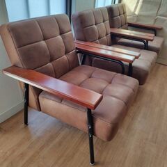 ひとり用ソファー　3脚　椅子　応接　来客の画像