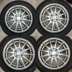 【185/60R15】ダンロップ WM02 2024年製＋Weds ラヴリオン ルミエール 15インチセット｜溝しっかり｜取付可（安城市）の画像